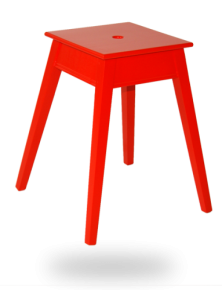 tabouret-carre-empilable-rouge